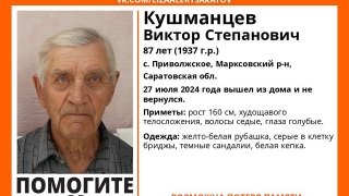 Под Саратовом ищут невысокого 87-летнего мужчину с потерей памяти