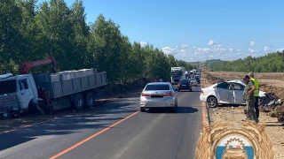 Под Саратовом в столкновении с грузовиком погиб водитель иномарки