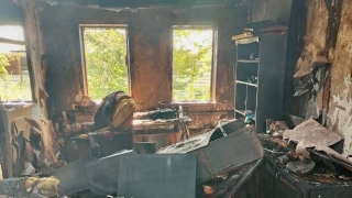 В Аркадаке из большого горящего дома спасли пенсионерку