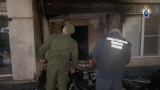 Пожар в Саратове в доме на Московской. Поджигателя задерживал СОБР