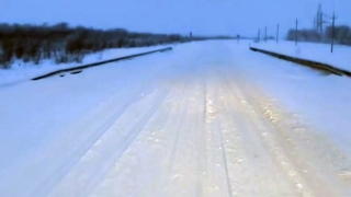 Утром саратовский участок федеральной трассы стал похож на проселочную дорогу