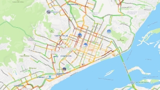 Снегопад. Утром Саратов парализовали пробки