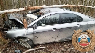У двух саратовских сел опрокинулись автомобили. Пострадали двое