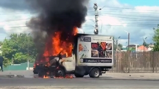 На дороге в Юбилейном мясные полуфабрикаты поджарились вместе с грузовиком
