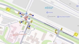 Еще на одном перекрестке на Гвардейской ограничивают движение