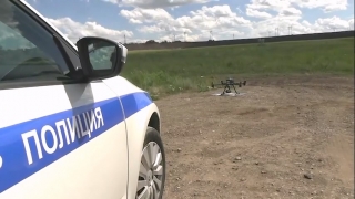 На саратовской трассе полиция ловила нарушителей с помощью квадрокоптера
