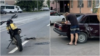 В Саратове несовершеннолетняя байкерша въехала в "семерку" и оказалась в больнице