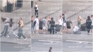 За волосы и головой о плитку. В центре Саратова толпа жестоко избивала девушку
