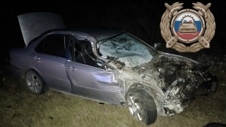 В ночной аварии в Балаковском районе пострадали два человека