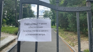 Из-за сильного ветра мэрия Саратова снова закрывает городские парки