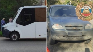 Женщина и подросток попали под колеса маршрутки и внедорожника