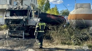 Бензовоз загорелся на Московском шоссе