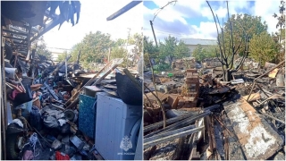 Под Энгельсом пенсионер пытался сам потушить пожар и получил ожоги