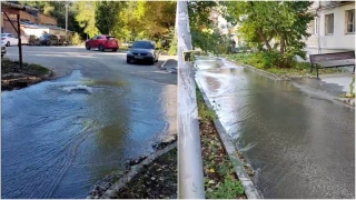 Жители Ленинского района жалуются на потоп и отсутствие воды вторые сутки
