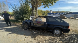 В Саратове легковушка врезалась в дерево. Погиб подросток