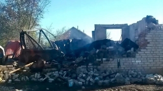 На крупном пожаре в саратовском селе обгорел мужчина