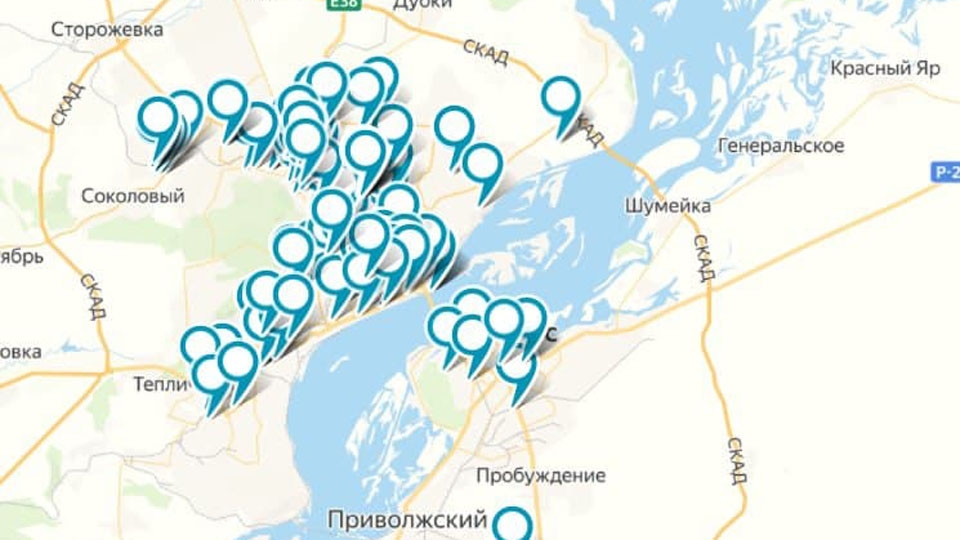 "Карта нечищеных дворов". В списке остаются 135 адресов