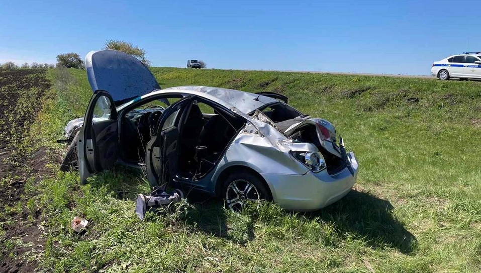 Под Романовкой водитель "Chevrolet" вылетел с трассы