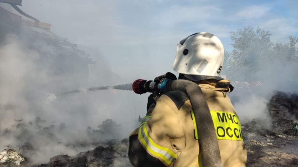 В "Зеленой роще" сгорел дом