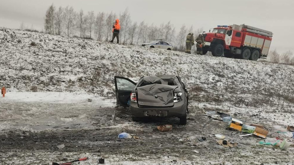 Водитель вылетевшей с трассы "Гранты" попала в больницу