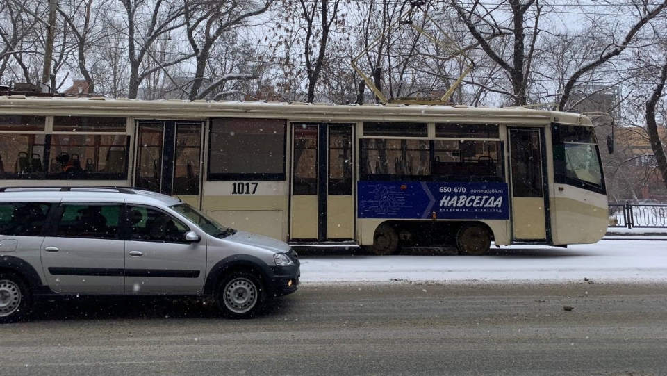В Саратове вновь стоят трамваи популярных маршрутов