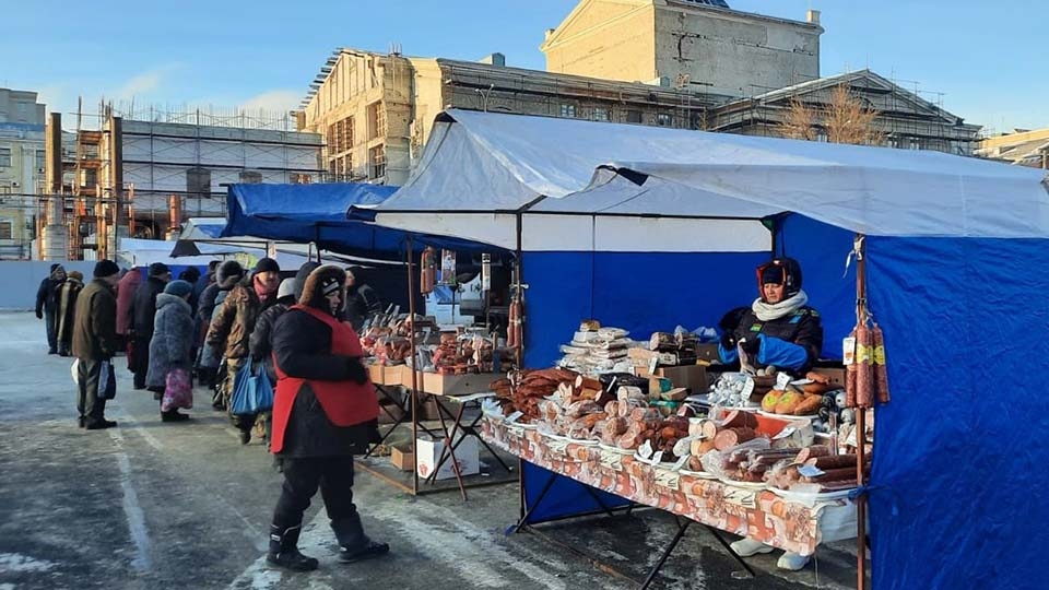 Морозная ярмарка на Театральной площади: саратовцам предложат мясо и яйца