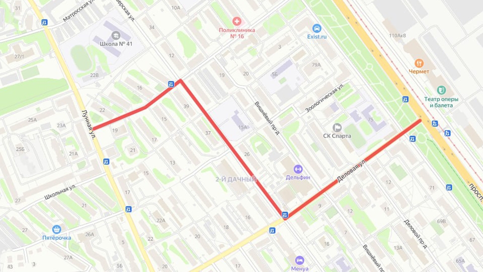 В Ленинском районе на десять дней направят автобусы в объезд