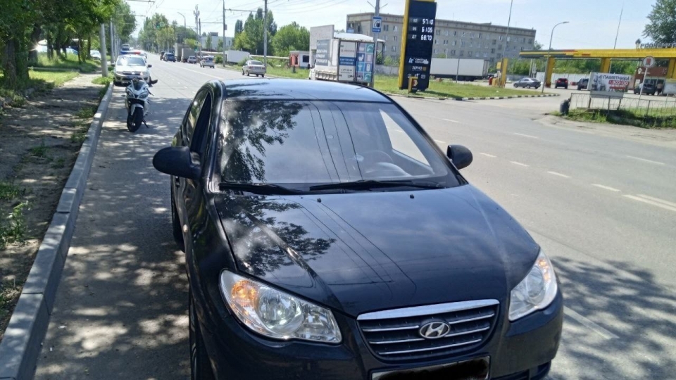 В Ленинском районе мотоциклист неудачно встретился с "Элантрой"